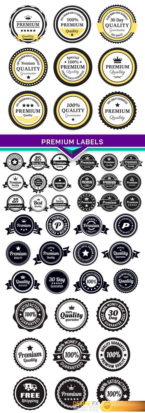Premium labels 5X EPS