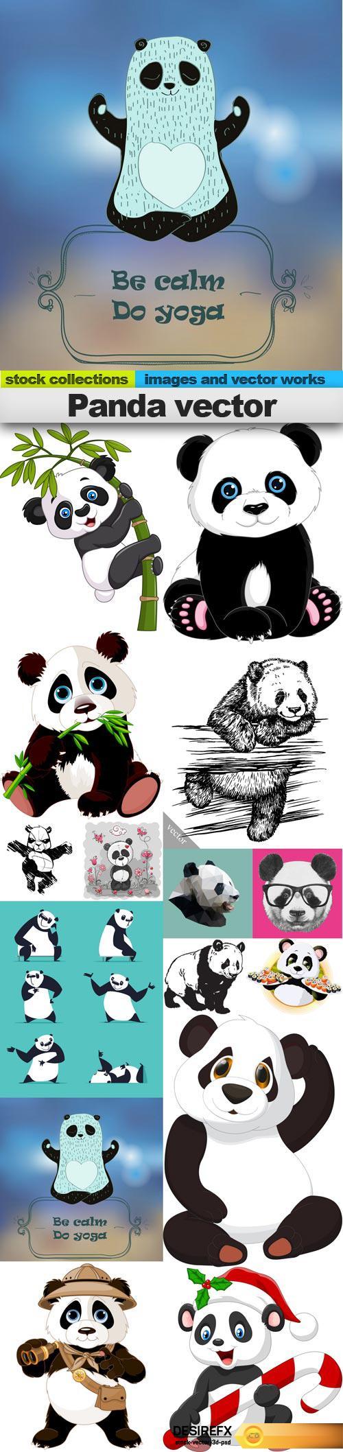 Panda vector, 15 x EPS