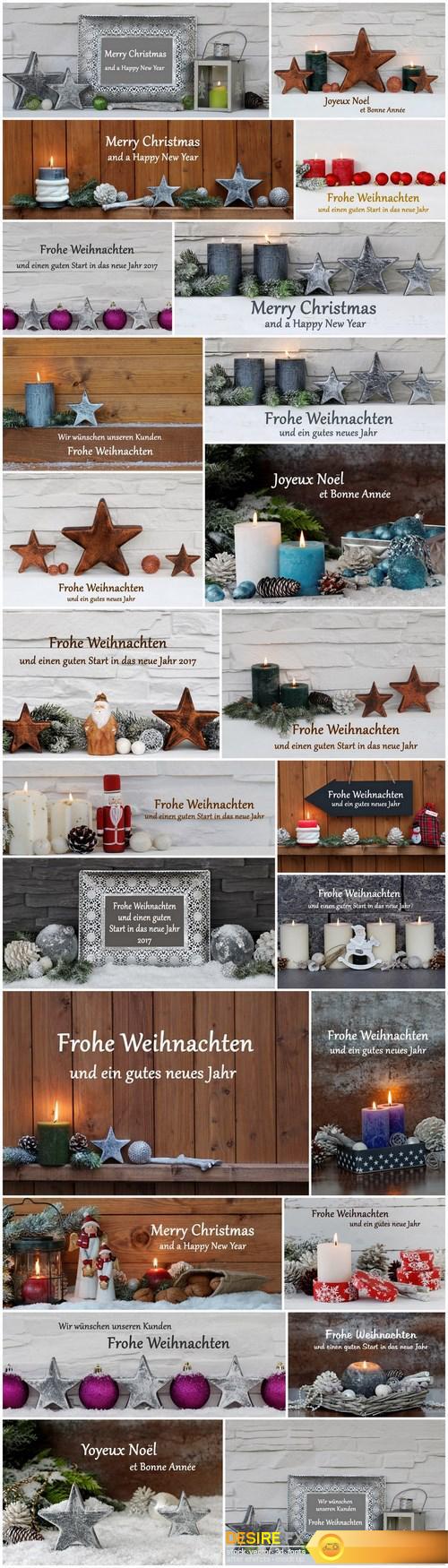Beautiful Christmas Decorations 5 - 20xUHQ JPEG Photo Stock
