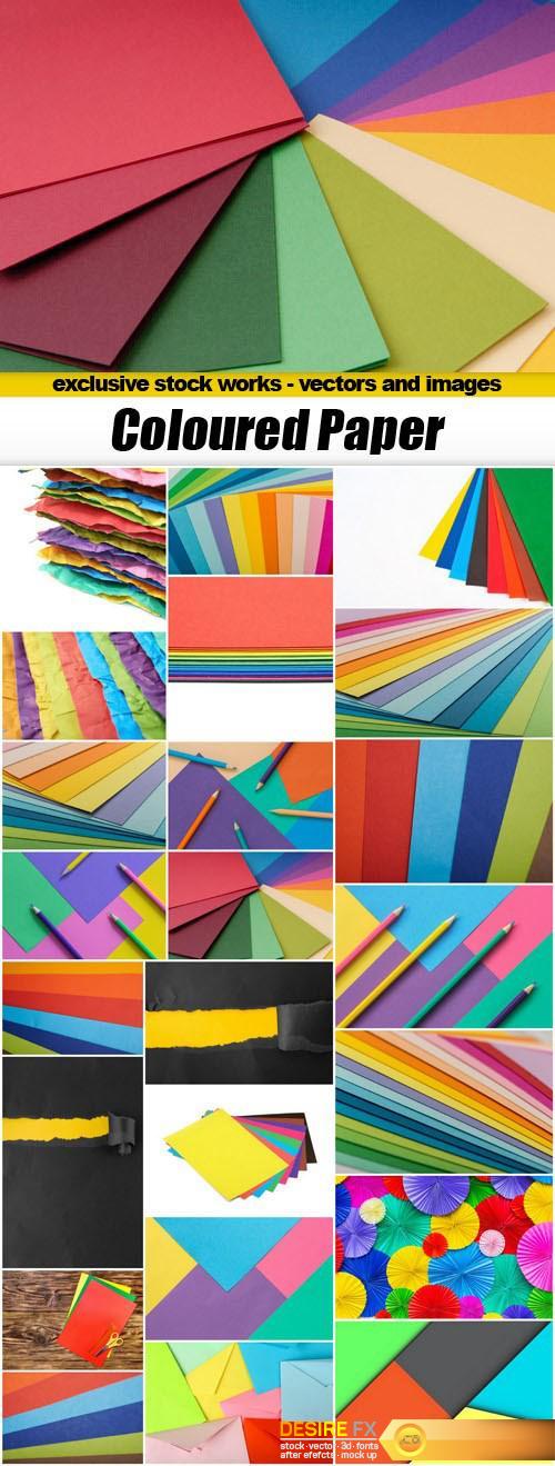 Coloured Paper - 23xUHQ JPEG