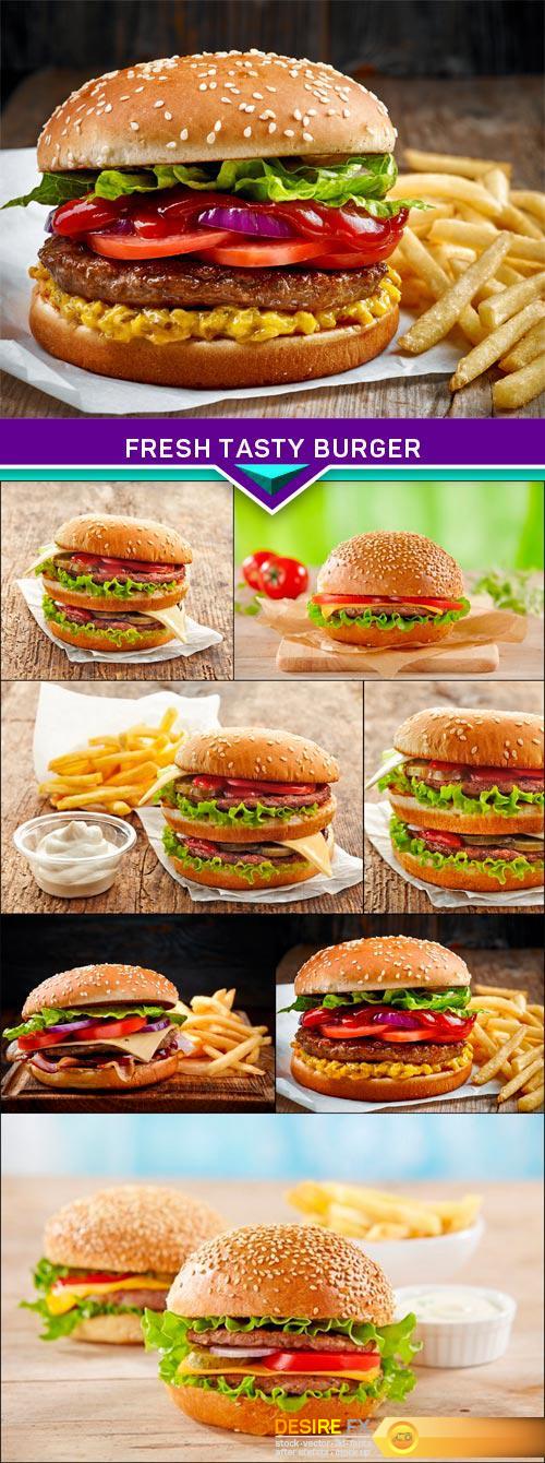 Fresh tasty burger 7x JPEG
