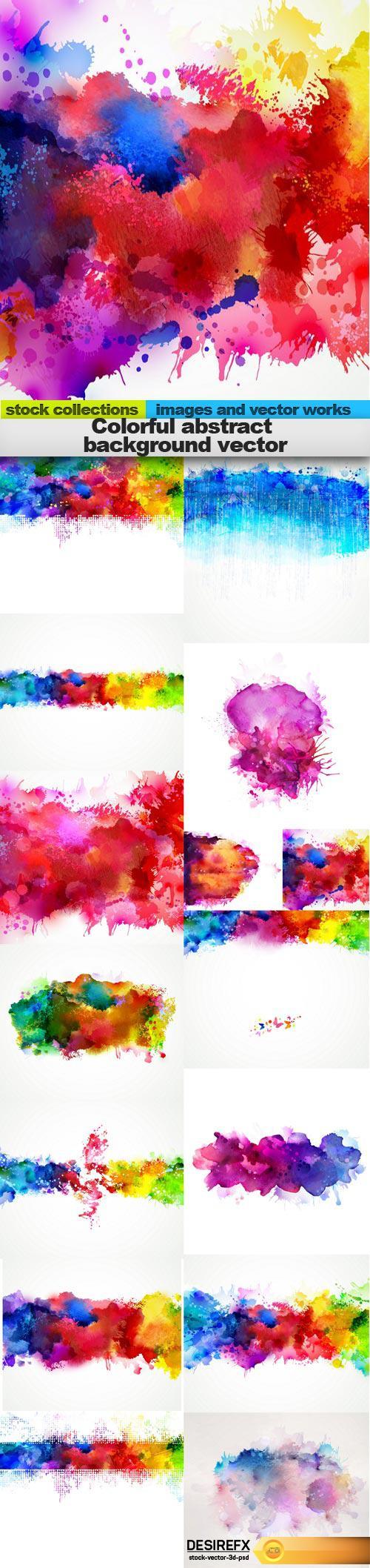 Colorful abstract background vector, 15 x EPS