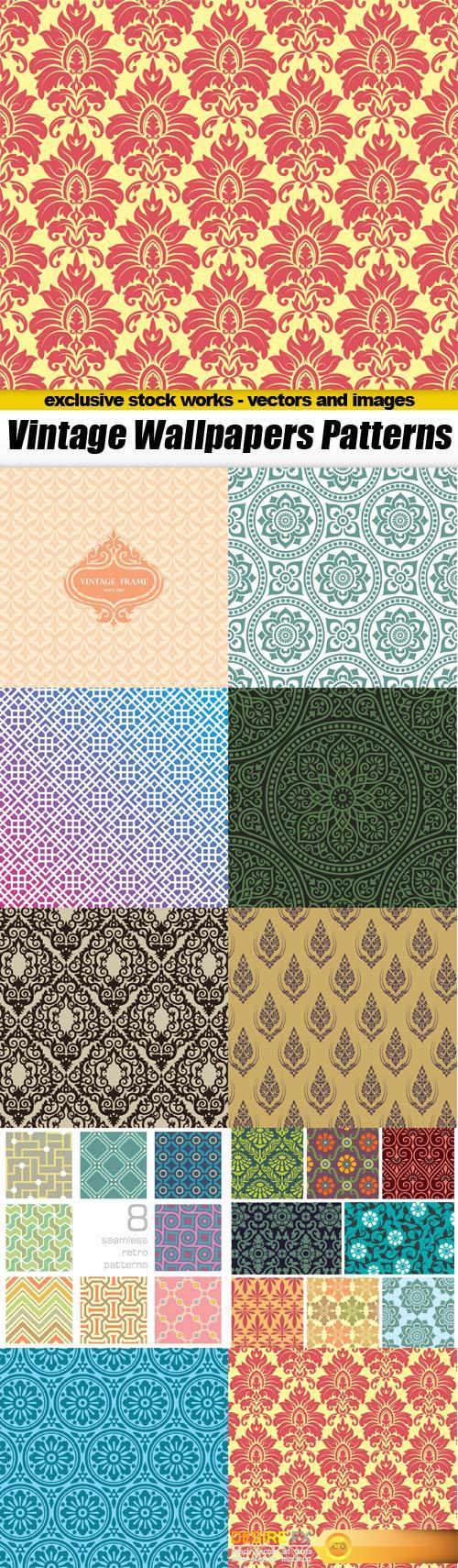 Vintage Wallpapers Patterns - 10x EPS