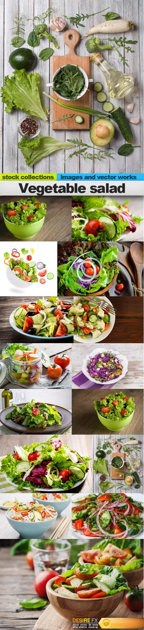 Vegetable salad, 15 x UHQ JPEG