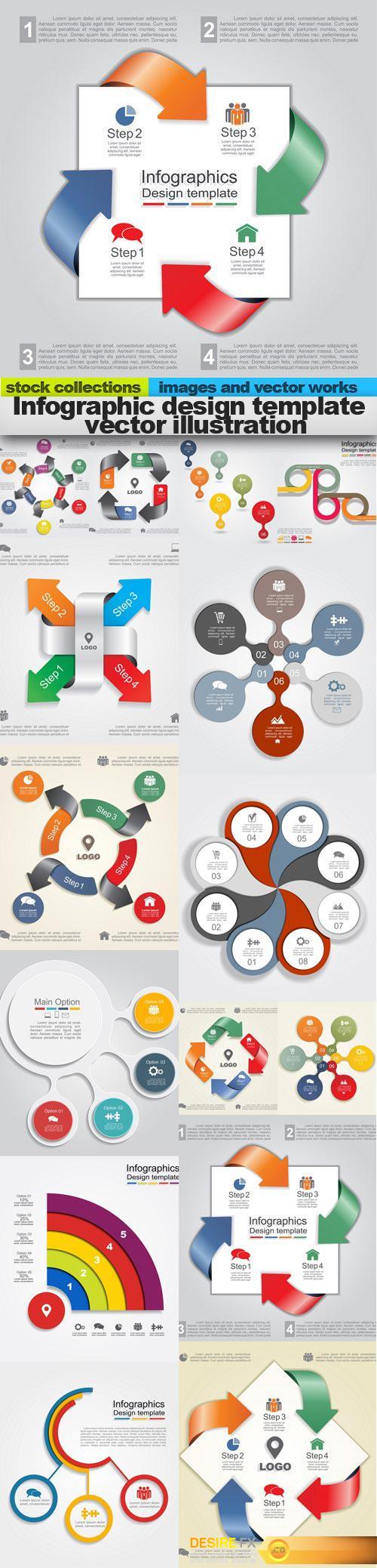 Infographic design template  vector illustration, 15 x EPS