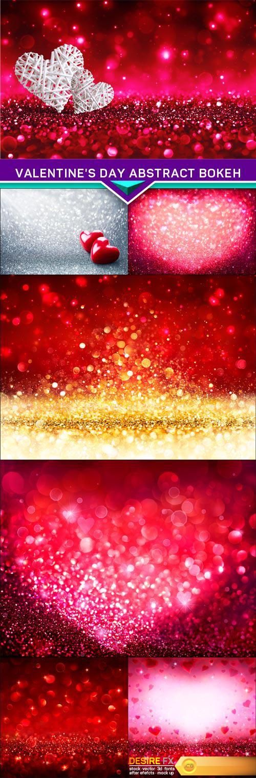 Valentine's day abstract bokeh 7X JPEG