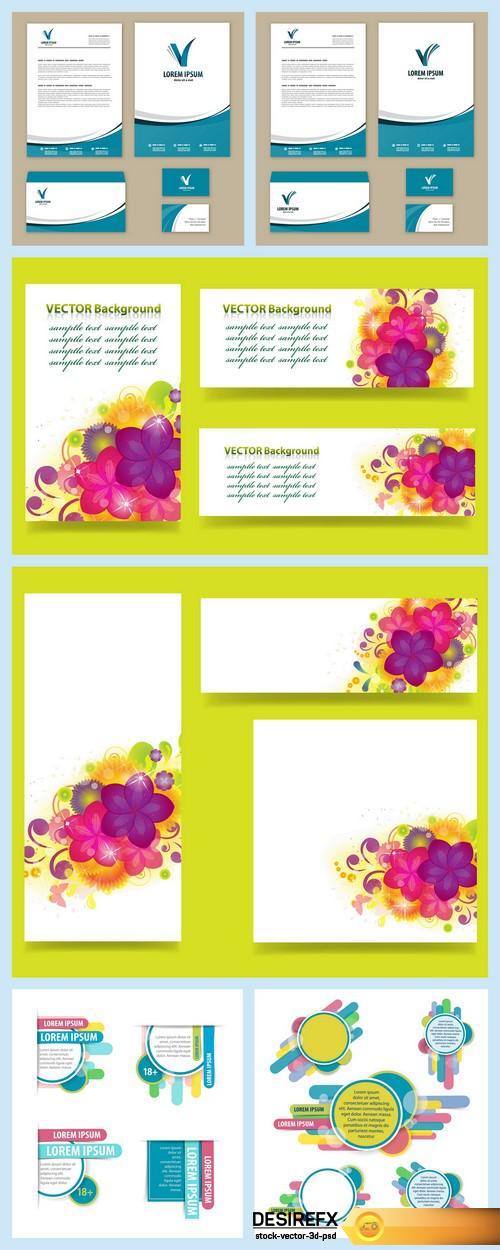 Template corporate style 6X EPS