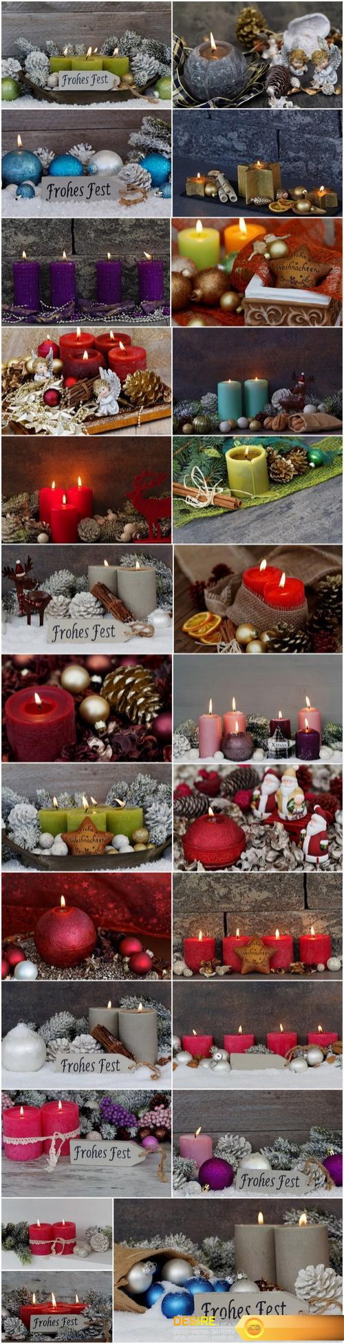 Beautiful Christmas Decorations 4 - 25xUHQ JPEG Photo Stock
