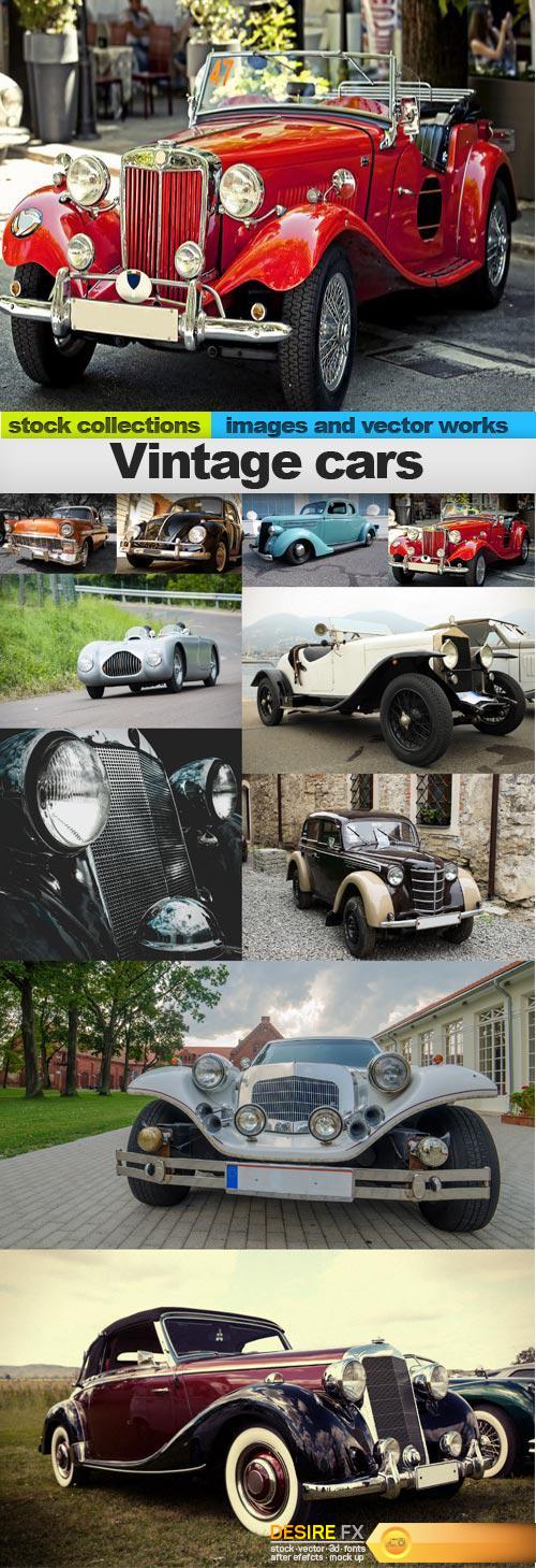 Vintage cars, 10 x UHQ JPEG 