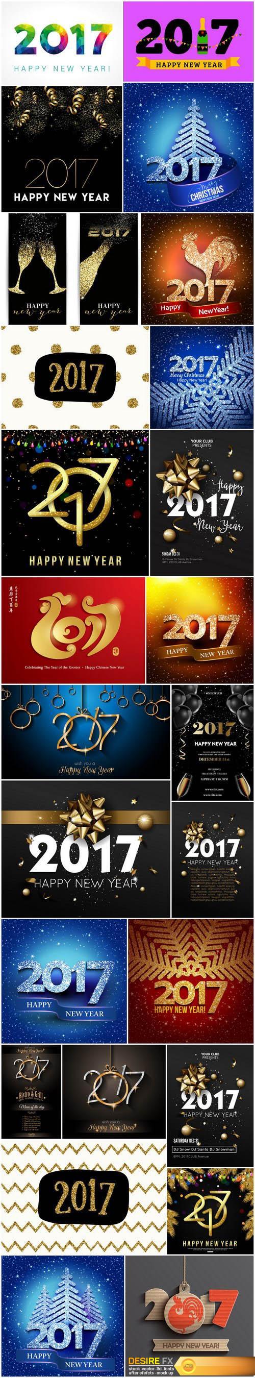 New Year Design 2017 - 24xEPS