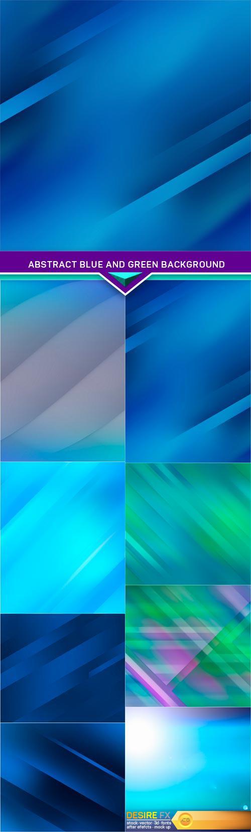 Abstract blue and green background 8X JPEG