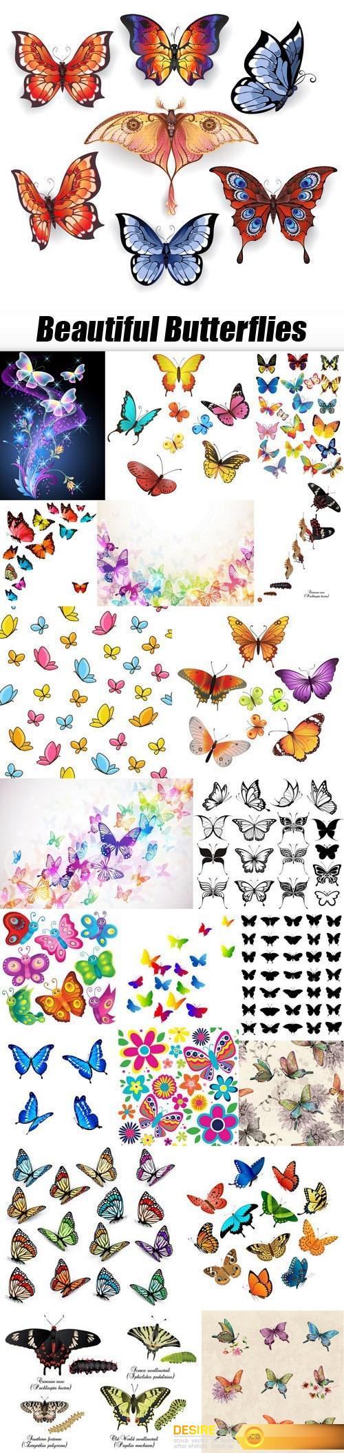 Beautiful Butterflies 20xEPS