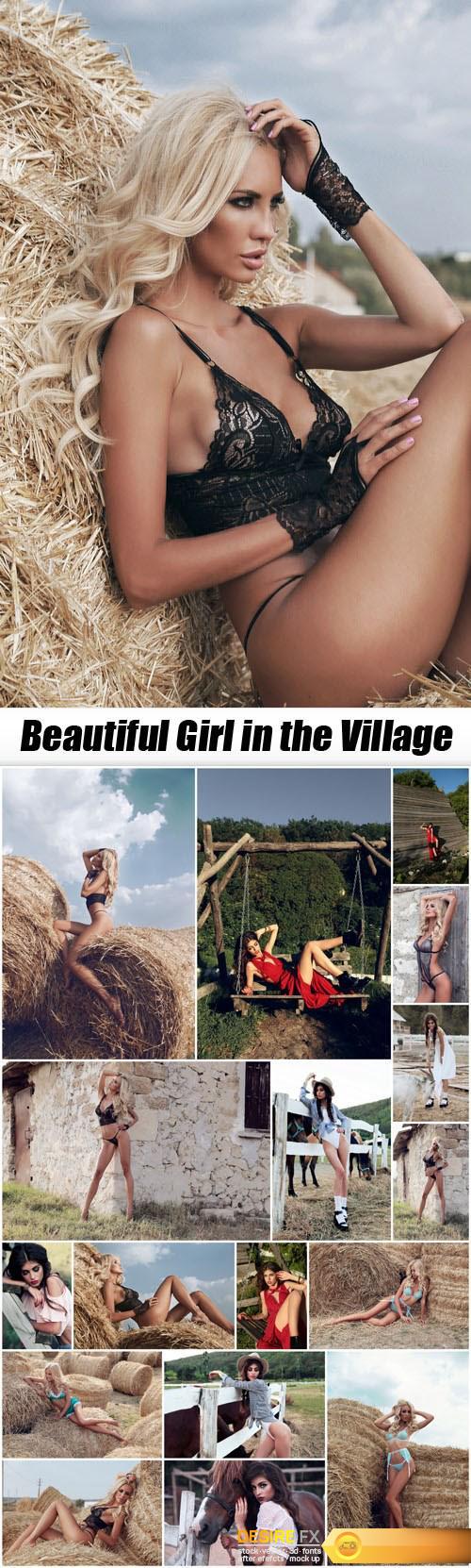 Beautiful Girl in the Village - 18xUHQ JPEG