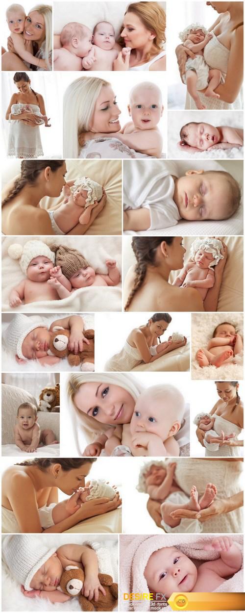 Mother and Baby - 20xUHQ JPEG Photo Stock