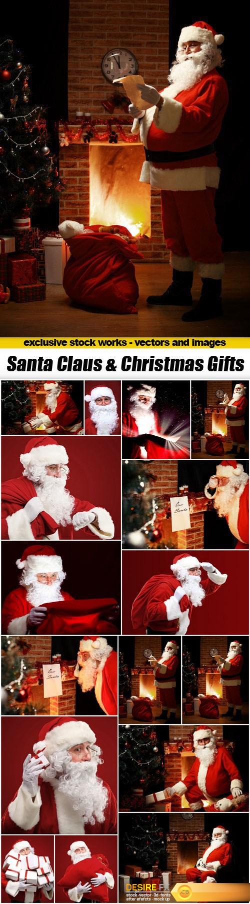 Santa Claus & Christmas Gifts - 16xUHQ JPEG