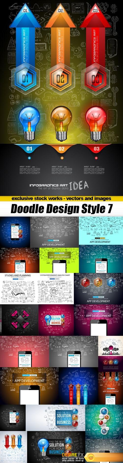 Doodle Design Style 7 - 25xEPS