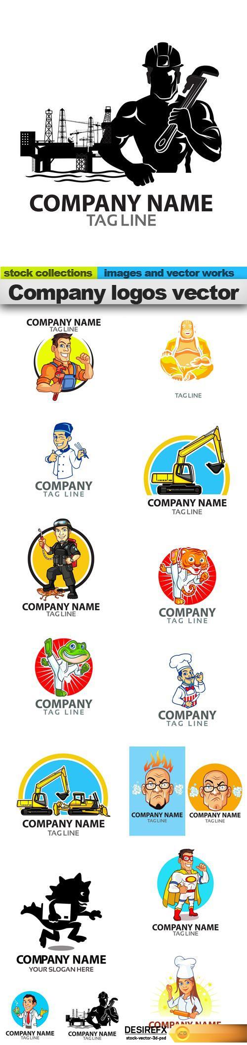 Company logos vector, 15 x EPS