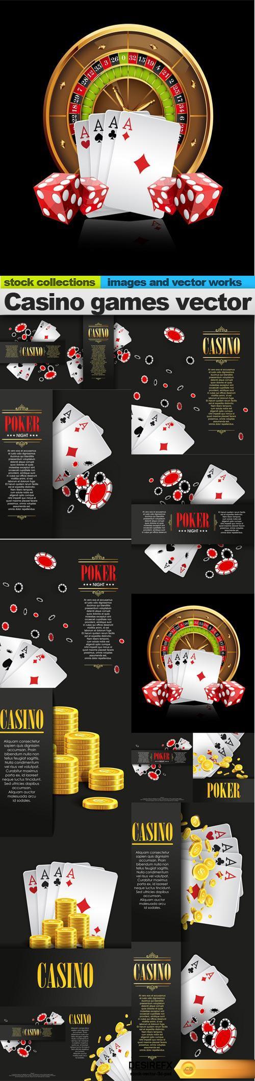 Casino games vector, 15 x EPS