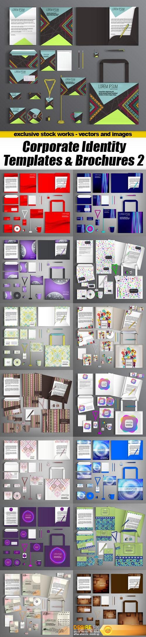 Corporate Identity Templates & Brochures 2 - 15xEPS