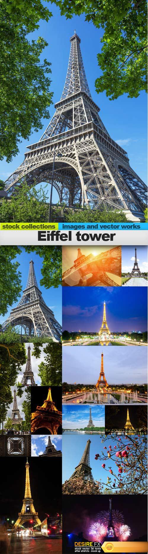Eiffel tower, 15 x UHQ JPEG