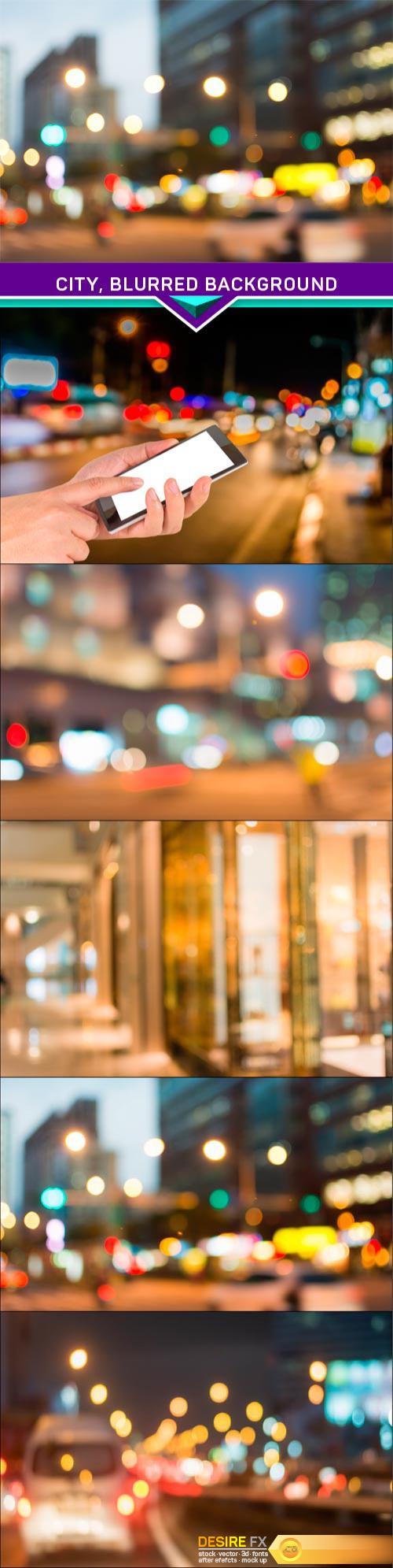 City, blurred background 5x JPEG