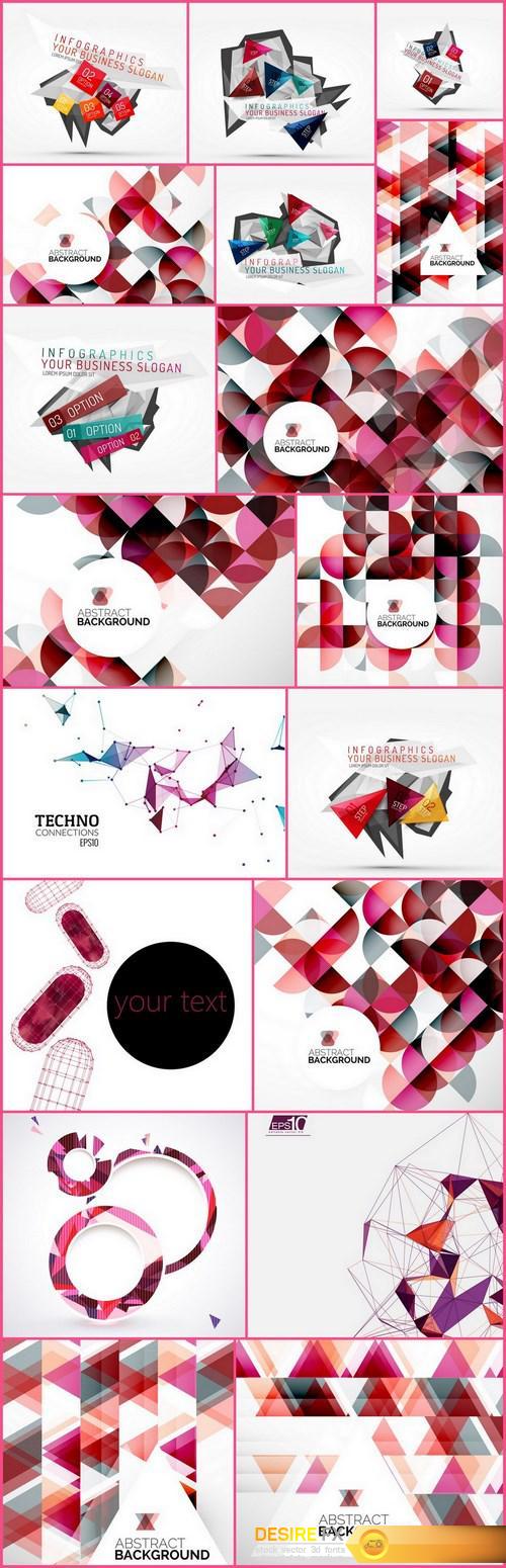 Abstract backgrounds and elements of design 2 - 18xEPS Vector Stock