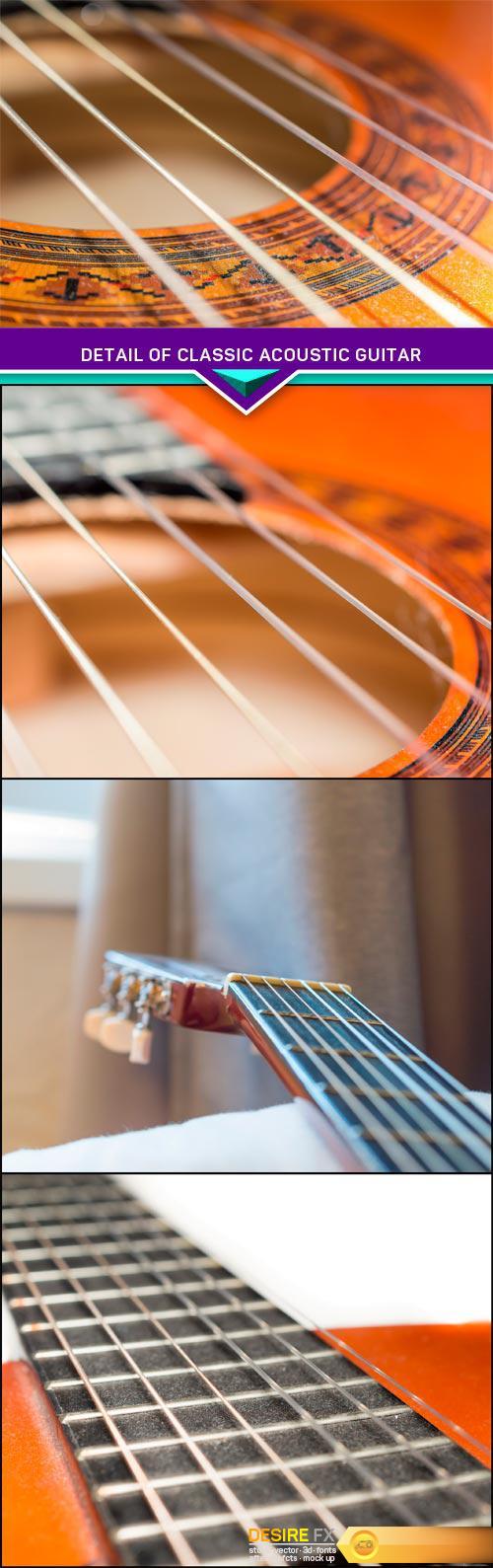 Detail of classic acoustic guitar 4X JPEG