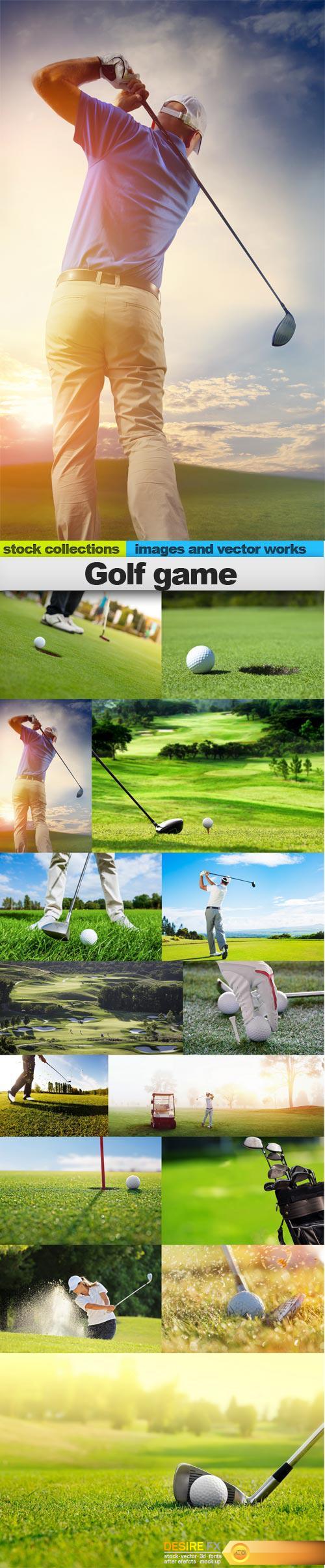 Golf game, 15 x UHQ JPEG