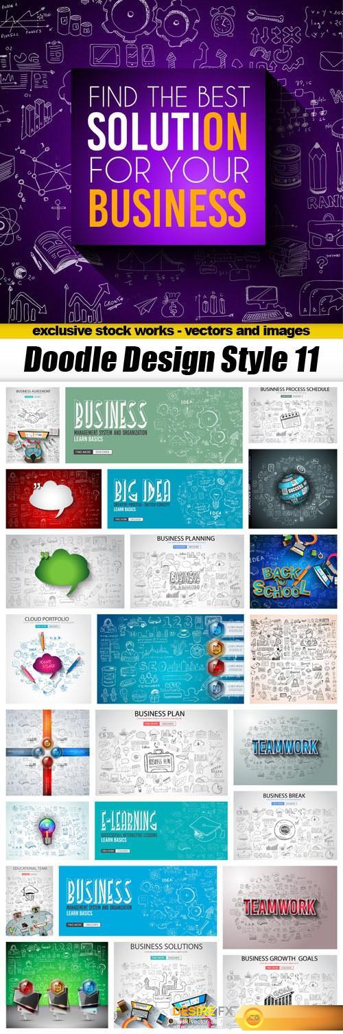 Doodle Design Style 11 - 25xEPS