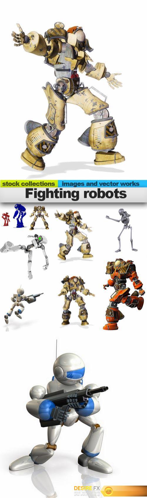 Fighting robots, 09 x UHQ JPEG