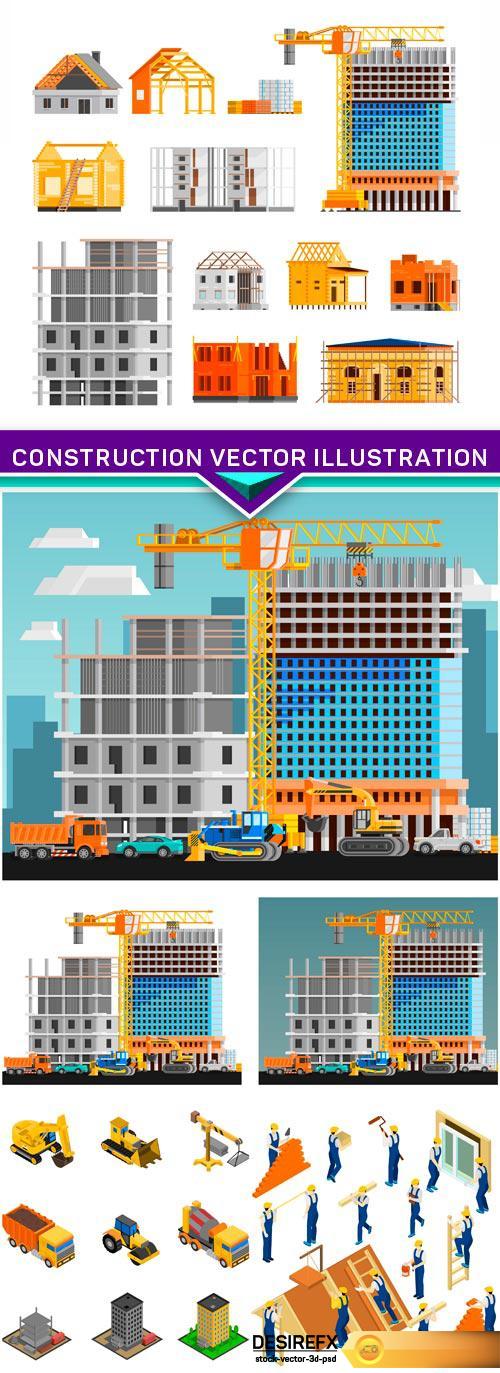 Construction vector illustration 4X EPS