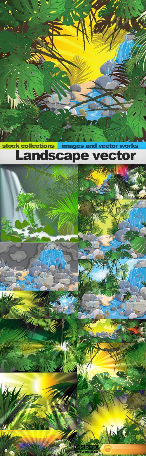 Landscape vector, 15 x EPS
