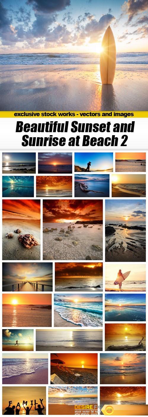 Beautiful Sunset and Sunrise at Beach 2 - 27xUHQ JPEG