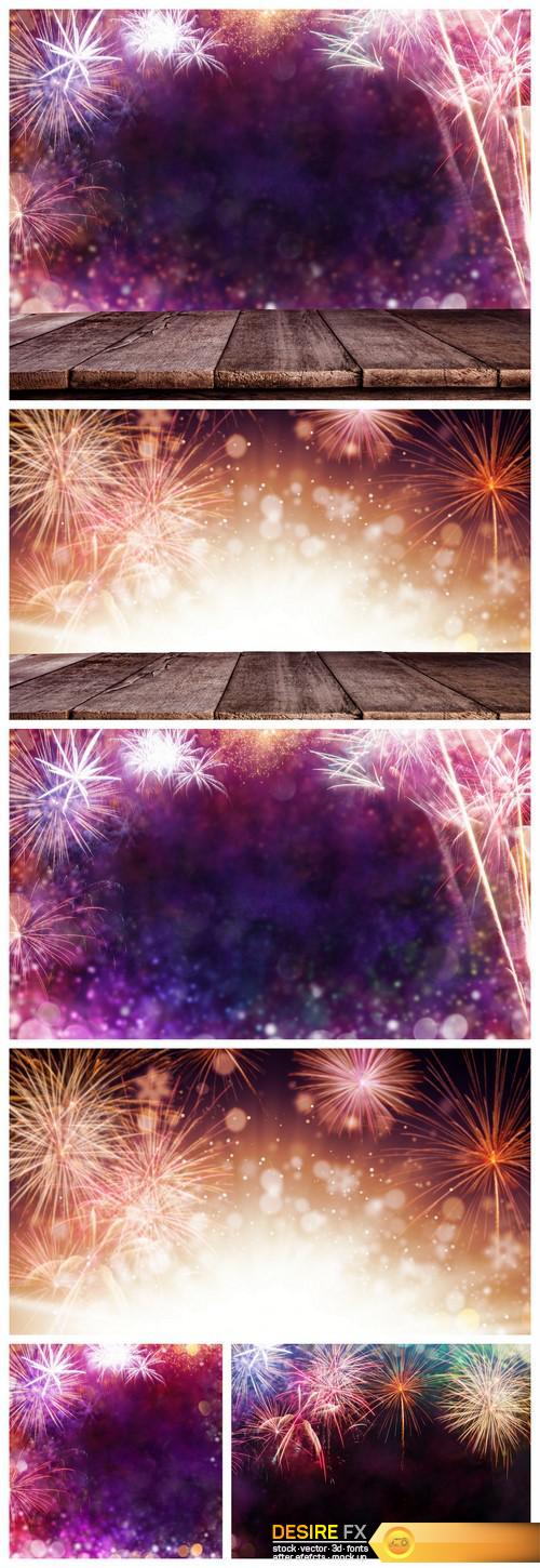 Abstract firework background with free space for text 6X JPEG