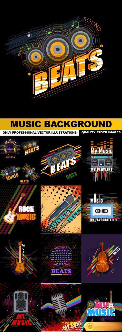 Music Background - 15 Vector