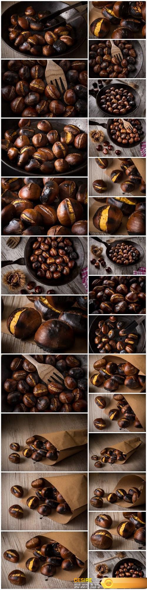 Pan-Roasted Chestnuts - 25xUHQ JPEG