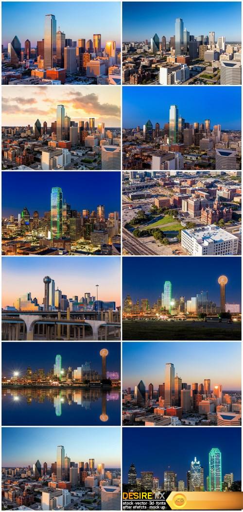 Dallas, Texas Cityscape - 12xUHQ JPEG Photo Stock