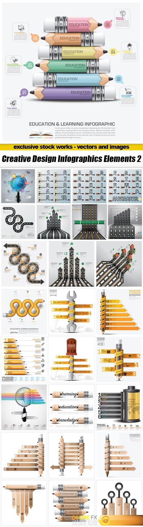 Creative Design Infographics Elements 2 - 26xEPS