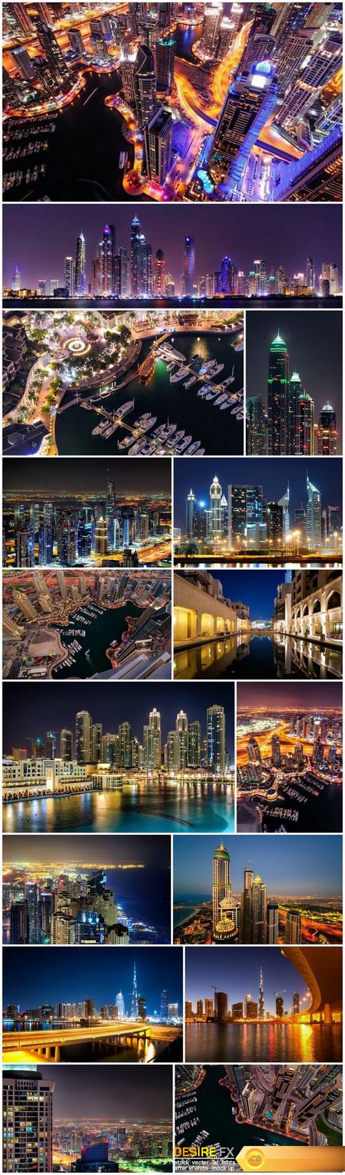 Amazing tallest skyscrapers in Sheikh Zayed, Dubai - 16xUHQ JPEG Photo Stock