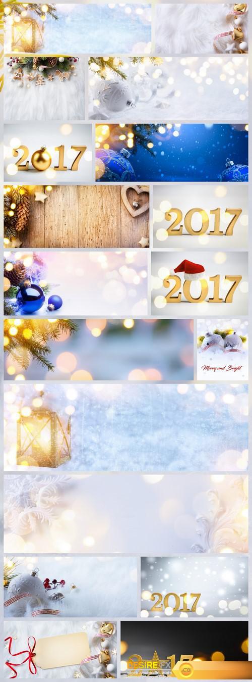Merry Christmas and happy New Year , bright holidays background 18X JPEG