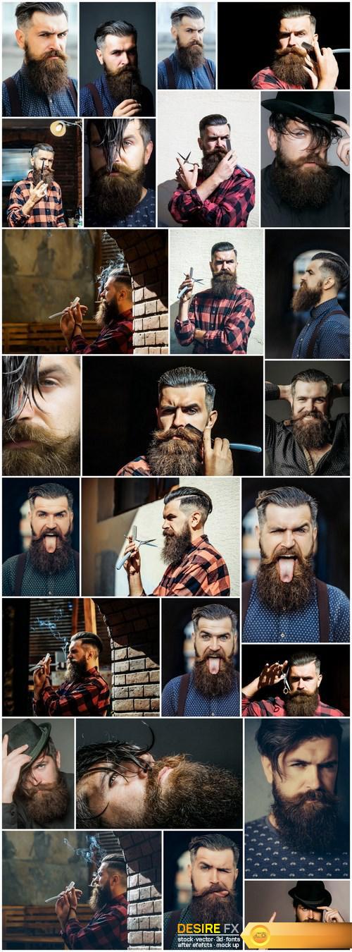 Man with Beard, Brutal Style, Hipster 2 - 26xUHQ JPEG Photo Stock