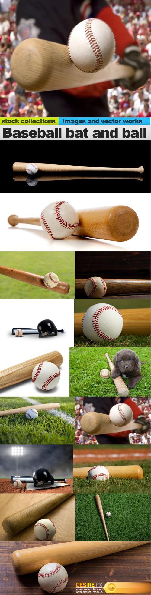 Baseball bat and ball, 15 x UHQ JPEG