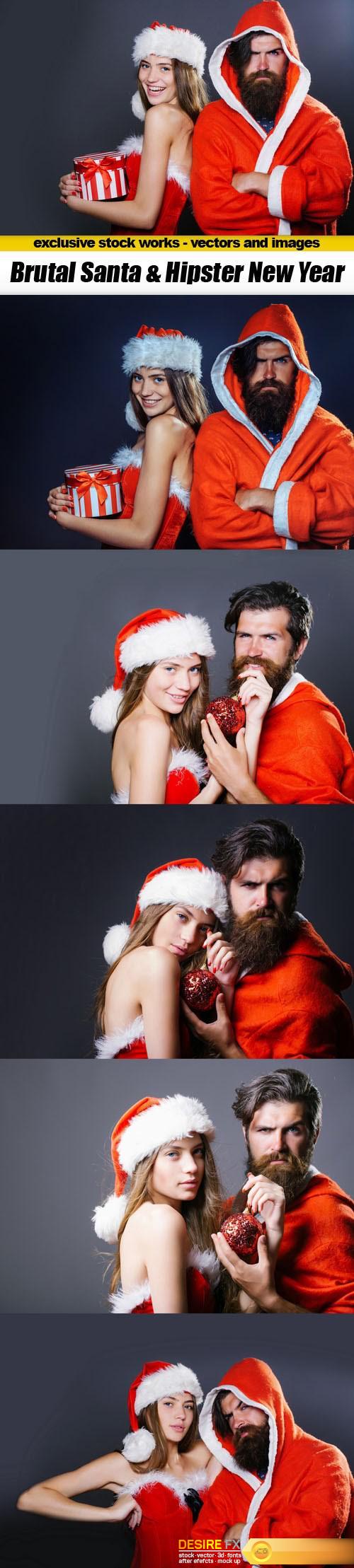 Brutal Santa & Hipster New Year - 6xUHQ JPEG