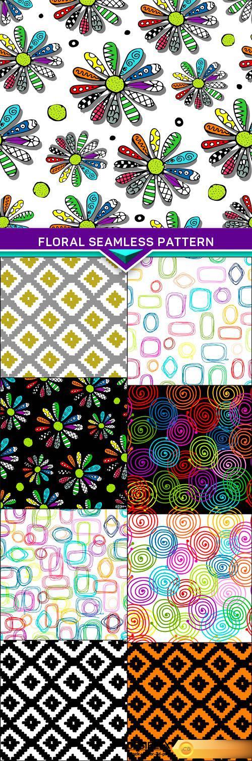 Floral seamless pattern for your design Vector illustration 9X EPS
