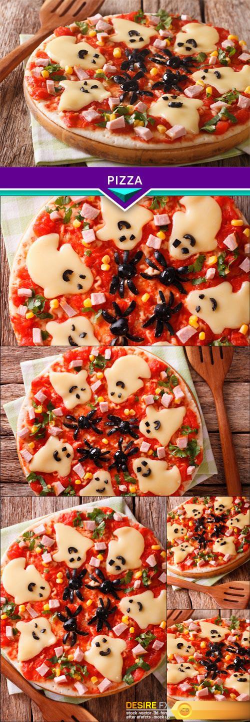 Halloween, pizza 5X JPEG
