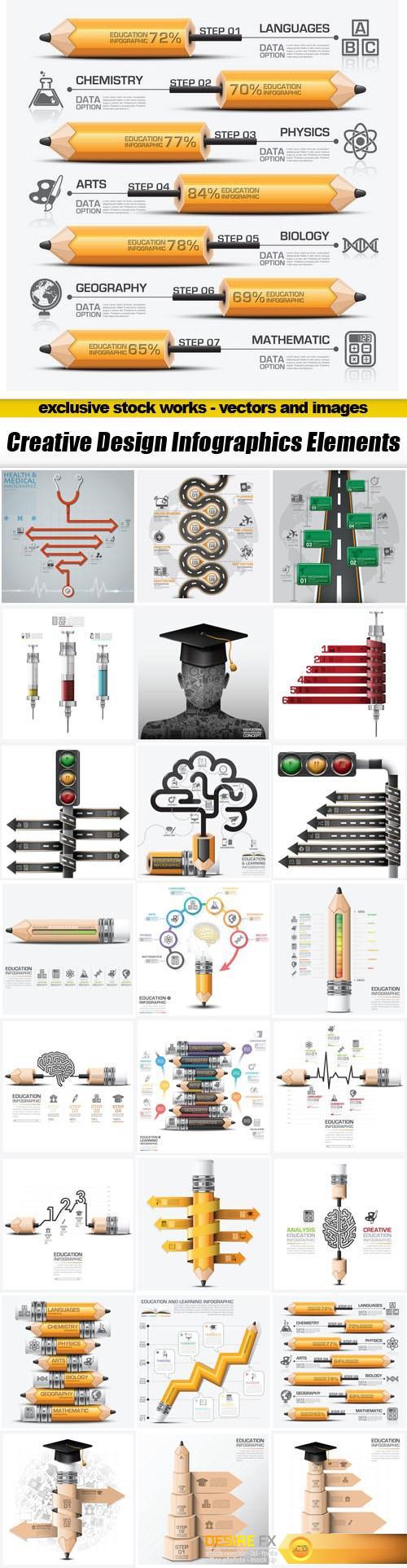 Creative Design Infographics Elements - 25xEPS