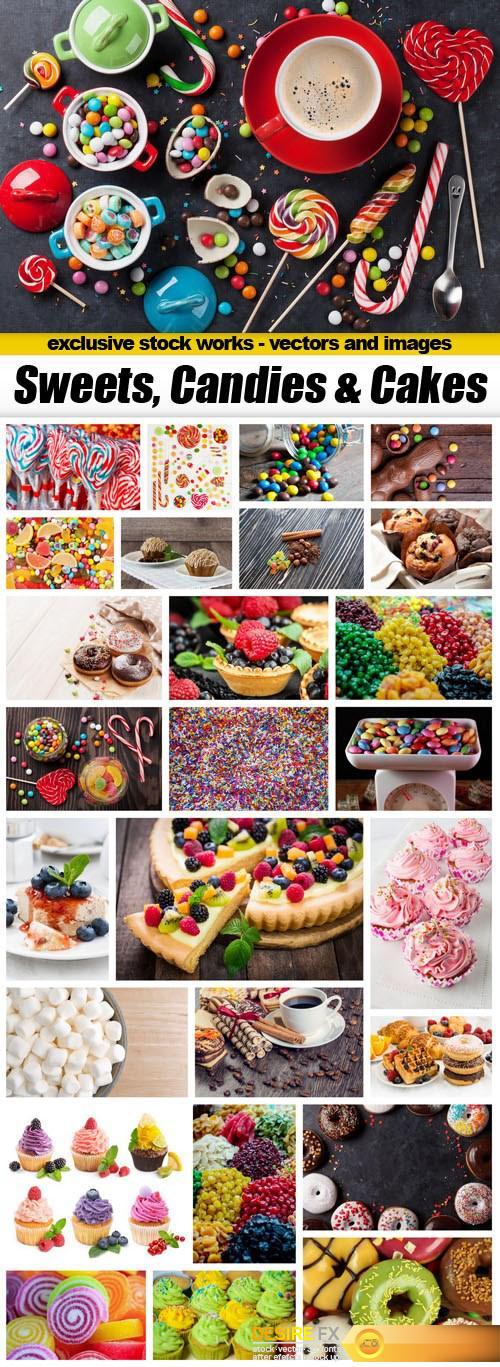 Sweets, Candies & Cakes - 27xUHQ JPEG