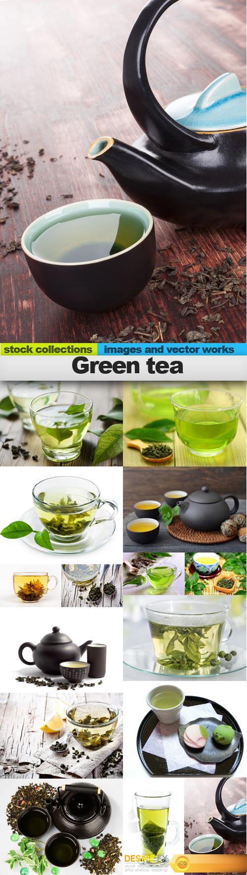 Green tea, 15 x UHQ JPEG