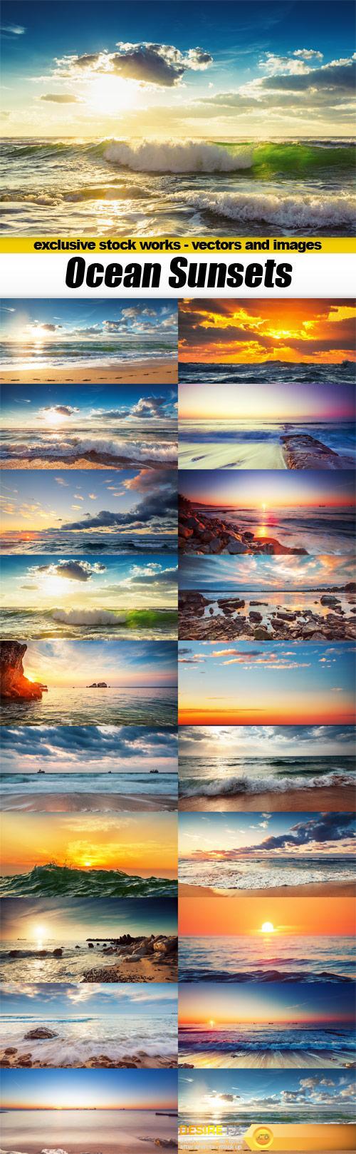 Ocean SunSets - 20x JPEGs