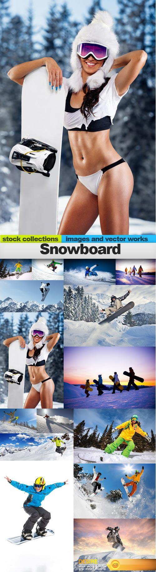 Snowboard, 15 x UHQ JPEG